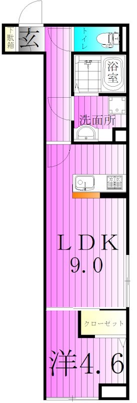 アヴァンスお花茶屋 間取り図