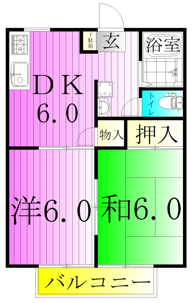 サンライフ・ヒルズⅡ 間取り図