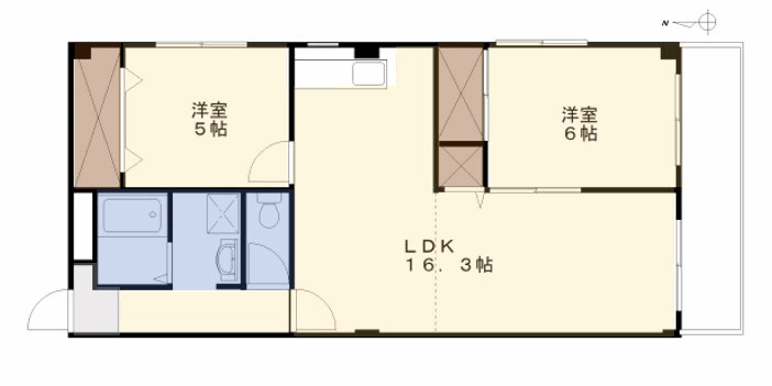 セキレーション 401号室 間取り