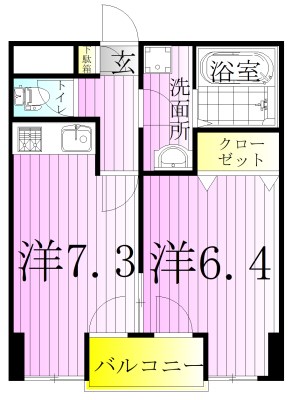 メゾンドール北千住 間取り図