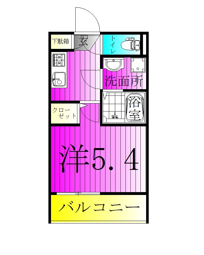 CRASTINE松戸字平潟 303号室 間取り