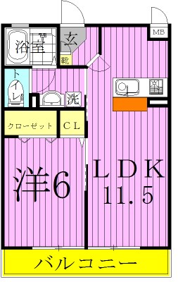 Ｙ・Ｋ・花畑 間取り図