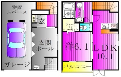 Sun Lives~さんりぶす~ 3号室 間取り
