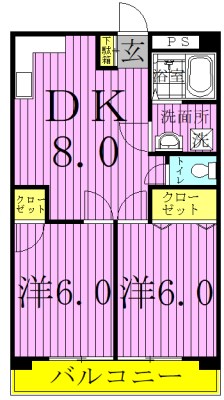 けいゆうビル 403号室 間取り