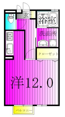 ベルドムールCTD 102号室 間取り