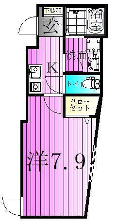 グランシャレー堀切Ⅰ 間取り図