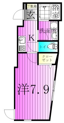 グランシャレー堀切Ⅰ 間取り図