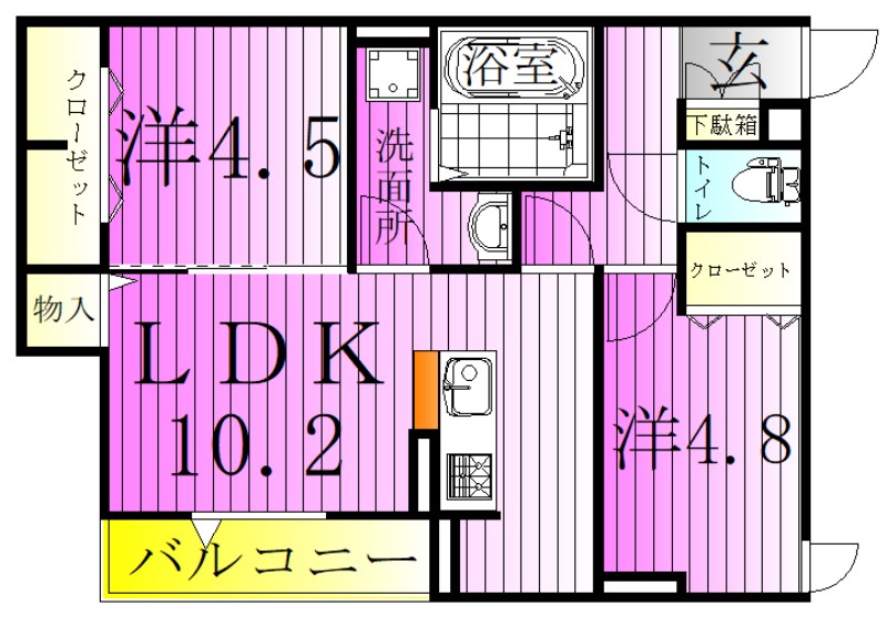 ラウレア六町 間取り図