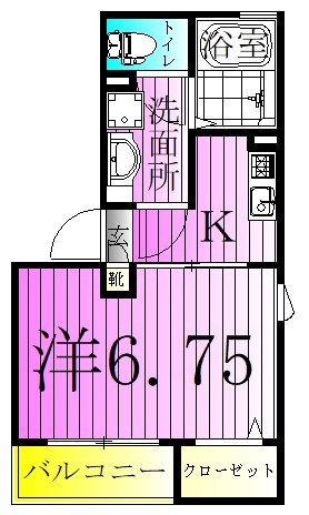 シャルマン　コーポ若菜 間取り図