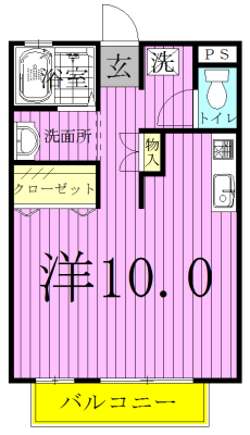 エクセル 106号室 間取り