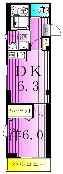 ヴィラＭ2 間取り図