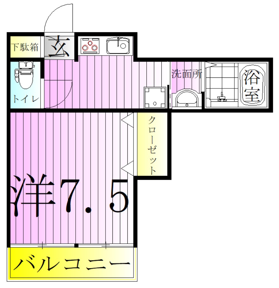 サントミ保木間マンション 間取り図