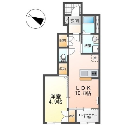 ブルー　スカイ 103号室 間取り