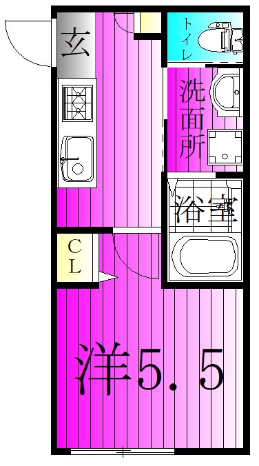 SQK 203号室 間取り
