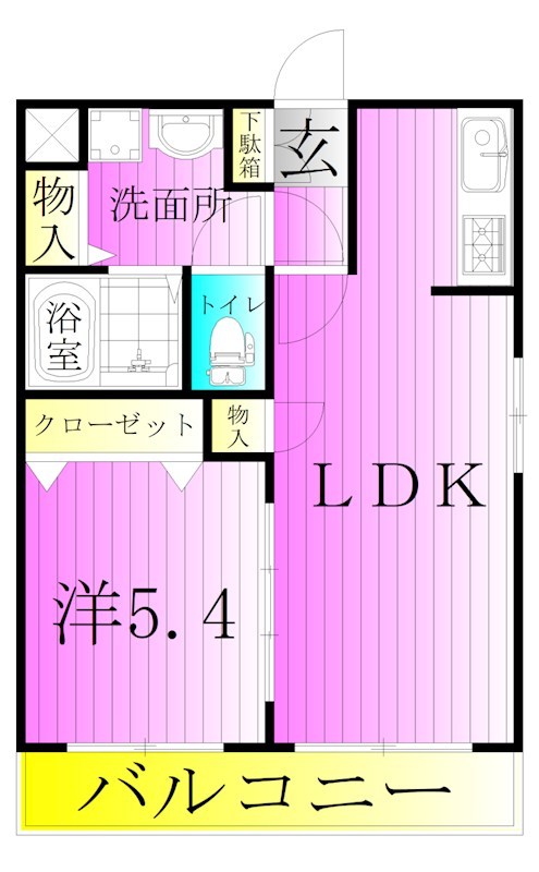 アーバンパーク六町 間取り図