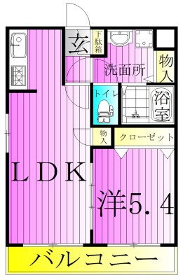 アーバンパーク六町 間取り図