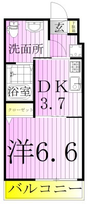 アーバンパーク六町 間取り図