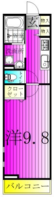 コリーナ　アーリエスⅠ 203号室 間取り