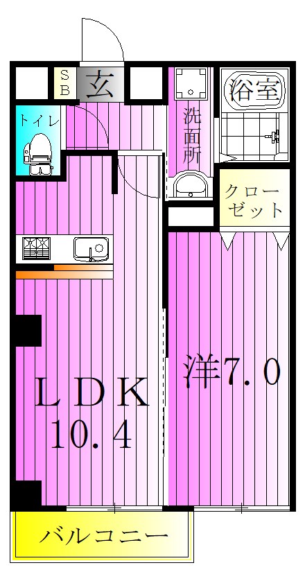 エスト四つ木 間取り図