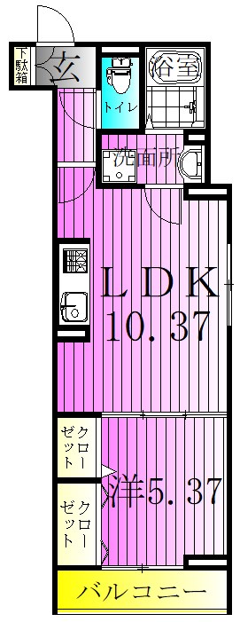ルリアン西新井本町 間取り図