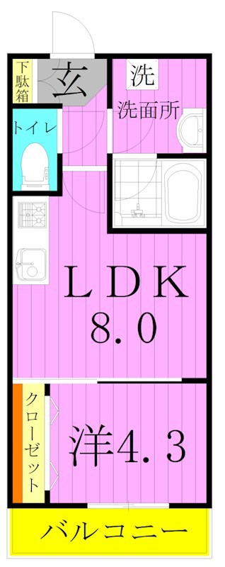 NEOグレイス綾瀬  間取り図