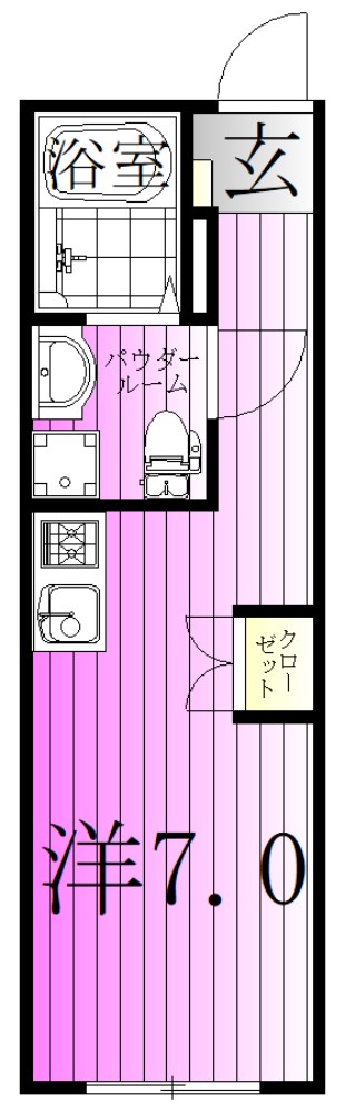 シャルム北千住 間取り図