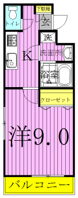 ピアンターレＭ 201号室 間取り