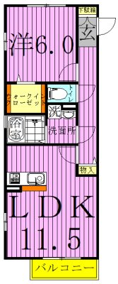 ベルデュール 間取り図