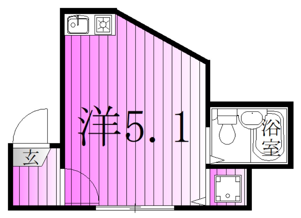 ＫＫハウス北千住 間取り図