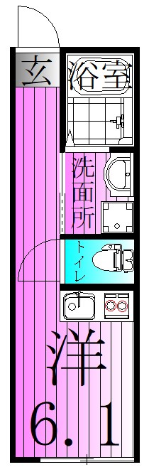 フィユフラッツ西綾瀬コートヤード 間取り図
