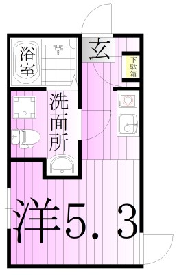 オアシス五反野 間取り図