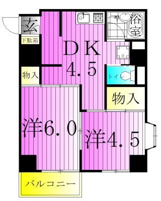 エスエスハイツ 間取り図