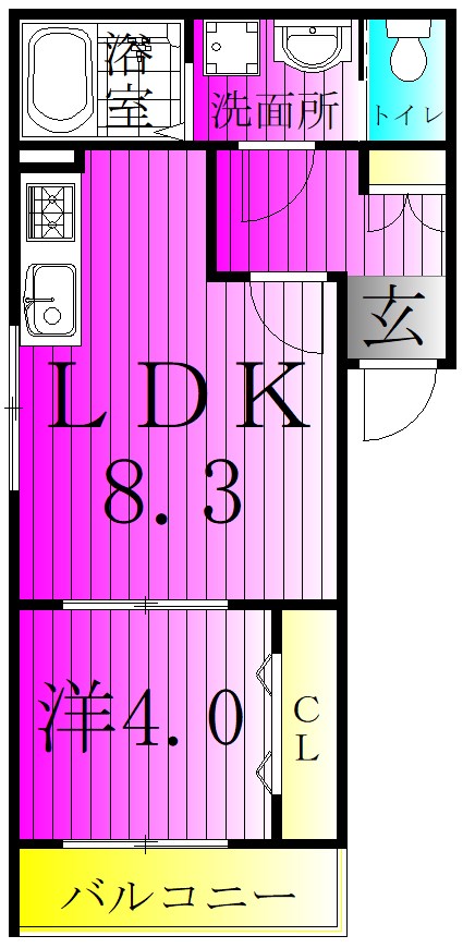 KS Residence 201号室 間取り