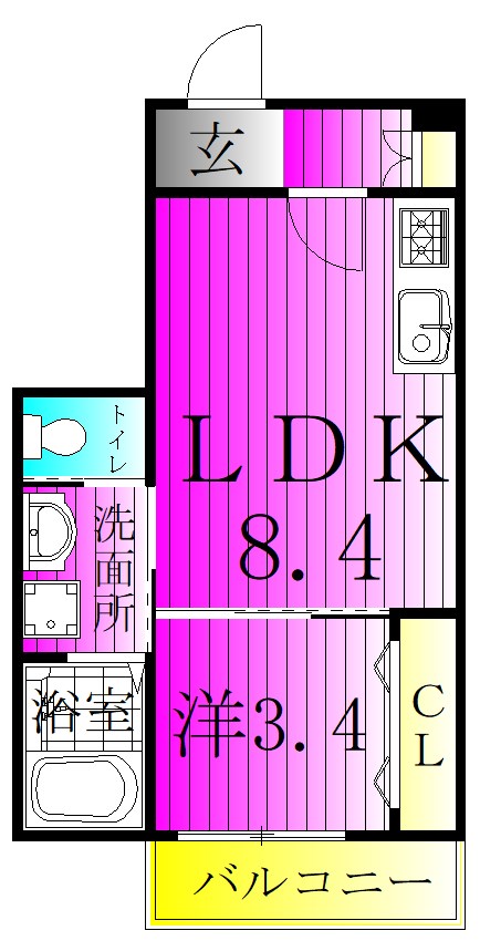 KS Residence 303号室 間取り