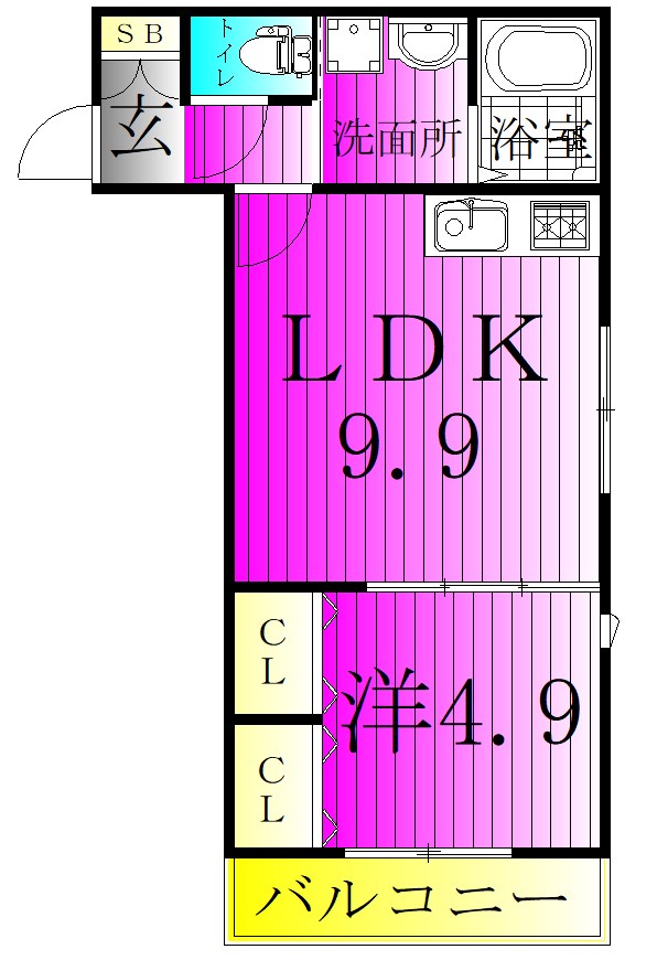 Shin Prana　シンプラーナ 201号室 間取り
