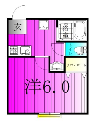 ソレイユ東鎌ヶ谷 202号室 間取り