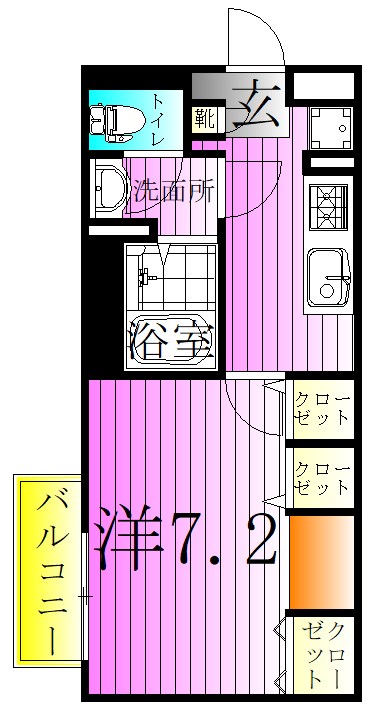 ブランシュバル五反野 間取り図
