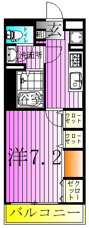 ブランシュバル五反野 間取り図