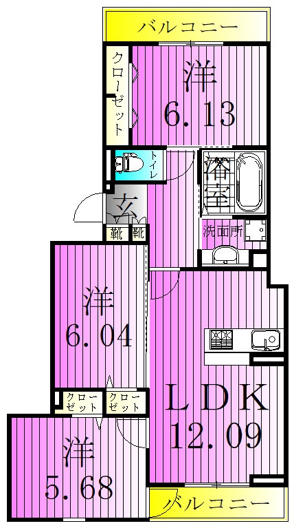 La Maison du bonheur（メゾン　ドゥ　ボヌール） 間取り図