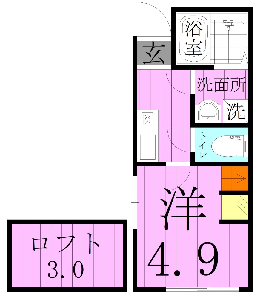 第3岡田ハイツ 間取り図