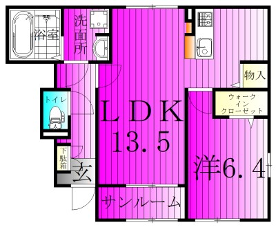 イーストサイド・エリカーナ 102号室 間取り
