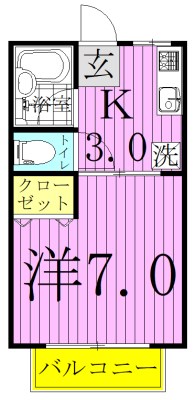 オーディーン寿 103号室 間取り
