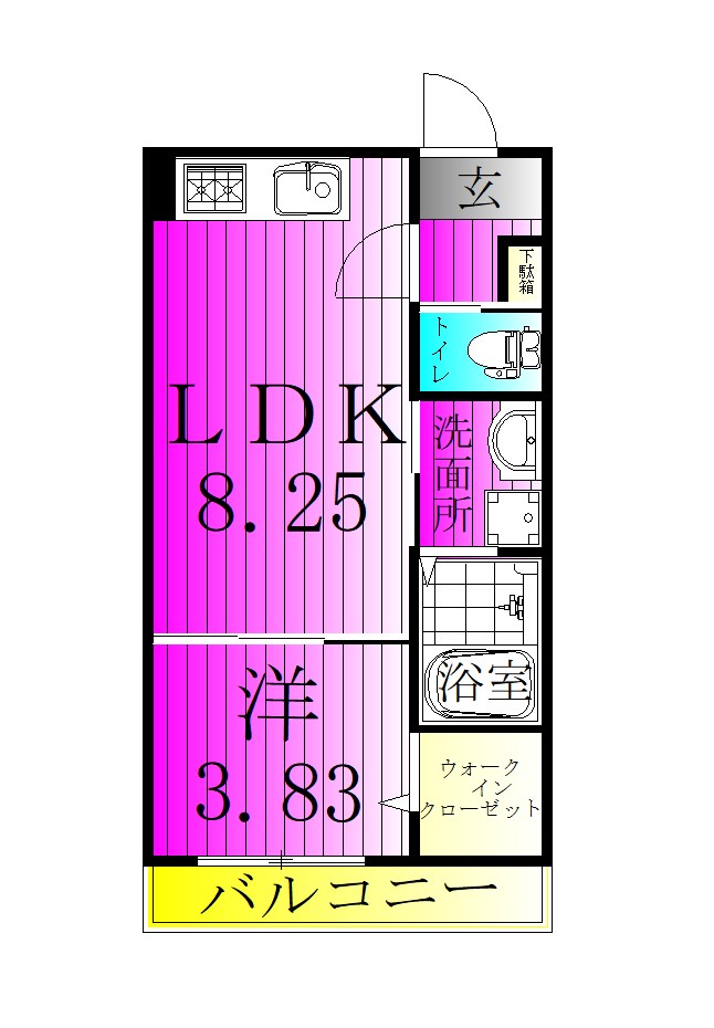 LIO Ⅱ 302号室 間取り
