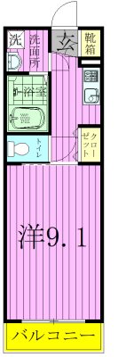 Magnolia cout　～マグノリアコート～ 　Ⅱ 302号室 間取り
