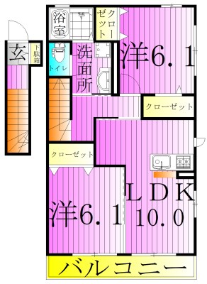 リーベンハイム堀之内 間取り図