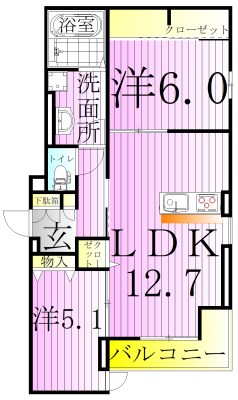 ノーブル　ヴィラ 間取り図