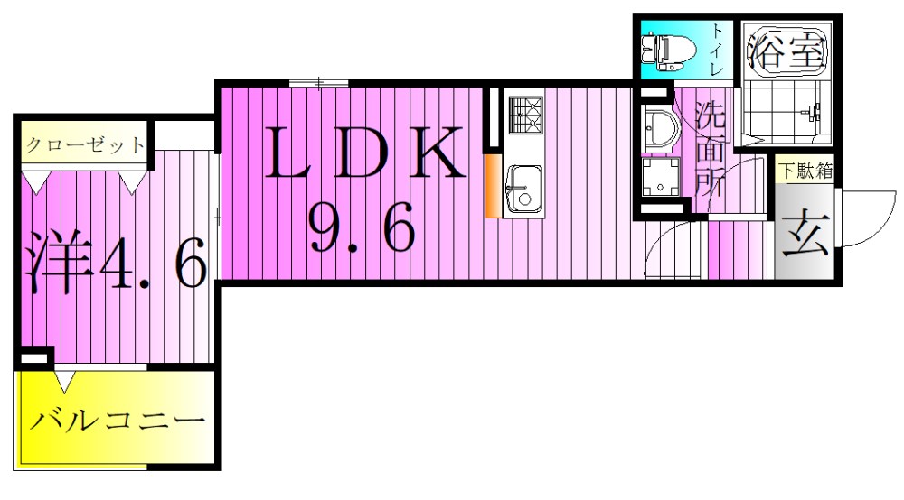 セレスティア扇Ⅰ 間取り図