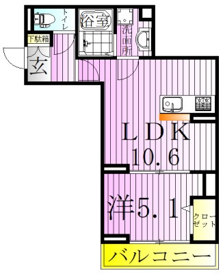 セレスティア扇Ⅰ 間取り図