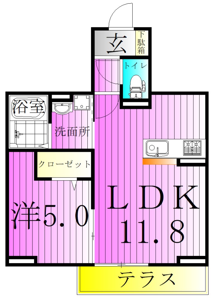 セレスティア扇Ⅰ 間取り図