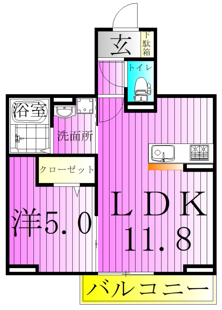 セレスティア扇Ⅰ 間取り図